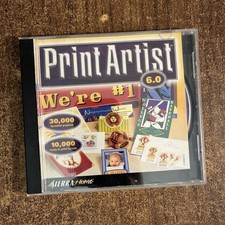 PRINT ARTIST 6.0 PC CD Rom 1999 Sierra Home Graphics images Win 95 98