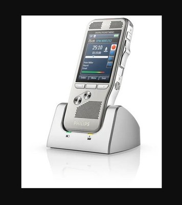 Philips DPM-8000 Professional Digital Pocket Memo w/Cradle & Speechexec 12.2