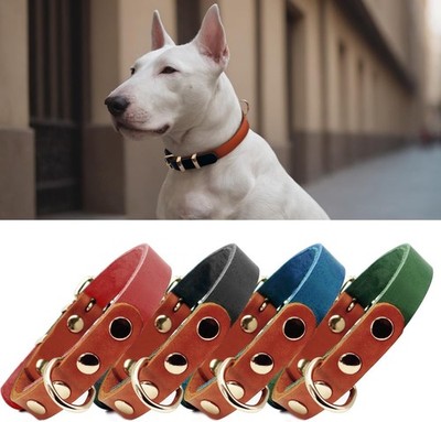 Dog Collar, Super Premium Full-Grain Leather, Naturally Strong, ages beautifully