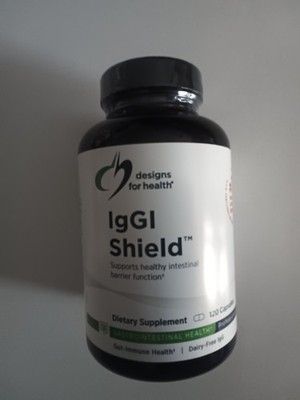 designs for health   IgGI Shield.   Sealed.  120 capsules.  Gut immune health