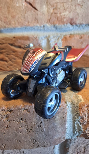Marvel Spider-Man 4" 4-Wheeler Hasbro 2012 Vintage Atv Four Vehicle Figure Pull - Picture 1 of 8
