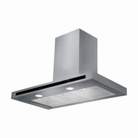 Rangemaster HLTHDS100SS Wall-Mounted Silver Brushed Metal Cooker Hood 252W