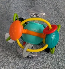 Infantino Magic Beads Multicolor Chew Rattle Shake Sensory Activity Ball