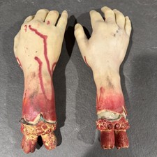 Halloween Decoration Blood Severed Limbs Hands Horror Chop Prop Happy Party