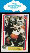 Pulling Out All the Stops 1980 Fleer Team Action #40 Oakland Raiders