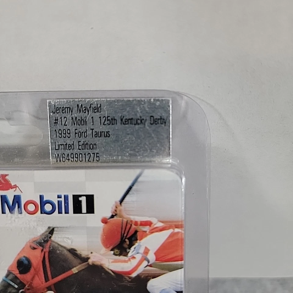 Jeremy Mayfield Mobil 1 Kentucky Derby Action 1/64 1999 Limited Edition - Image 4 of 4