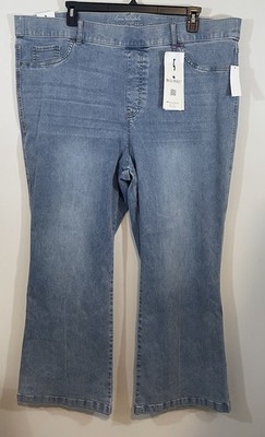 Gloria Vanderbilt Shape Effect High Rise Flare Jeans 24W Smoothing Panel New NEW