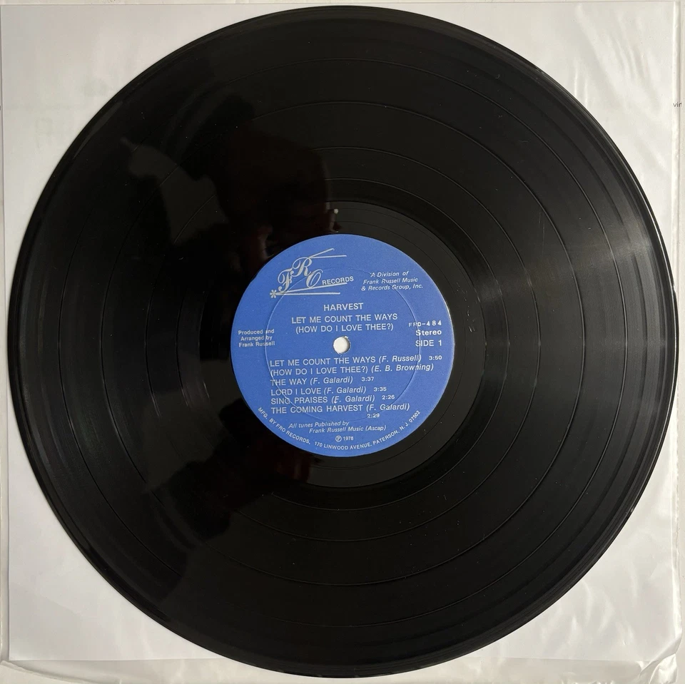 Harvest ‎– Let Me Count The Ways - Rare Private Press Xian Vinyl LP w/ Insert - Image 2 of 4