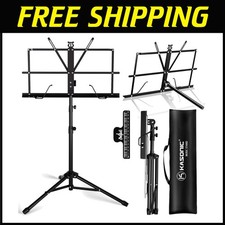 Portable Lightweight Music Stand with Clip Holder