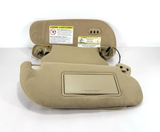 2007-2014 Ford Expedition Navigator Sun Visor Set Pair Camel Cloth W Lights Oem 2007-2014 Ford Expedition Navigator Sun Visor Set Pair Camel Cloth W Lights Oem