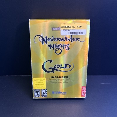 Neverwinter Nights Gold 2003 PC Win 98 XP 4-Disc Forgotten Realms RPG New in Box