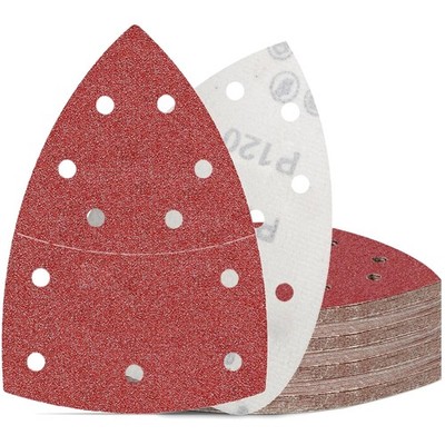Schleifpapier 50 Stück Dreieckschleifer Klettschleifblätter Körnung 120