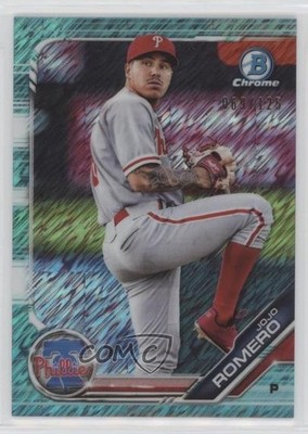 2019 Bowman Chrome Prospects Aqua Shimmer Refractor /125 JoJo Romero #BCP-37 g6v