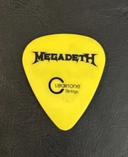 Megadeth Dave Mustaine Guitar Pick Stage Used Concert Tour