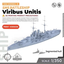 SSMODEL 1/350 Military Model Kit SMS Viribus Unitis Battleship GAMES
