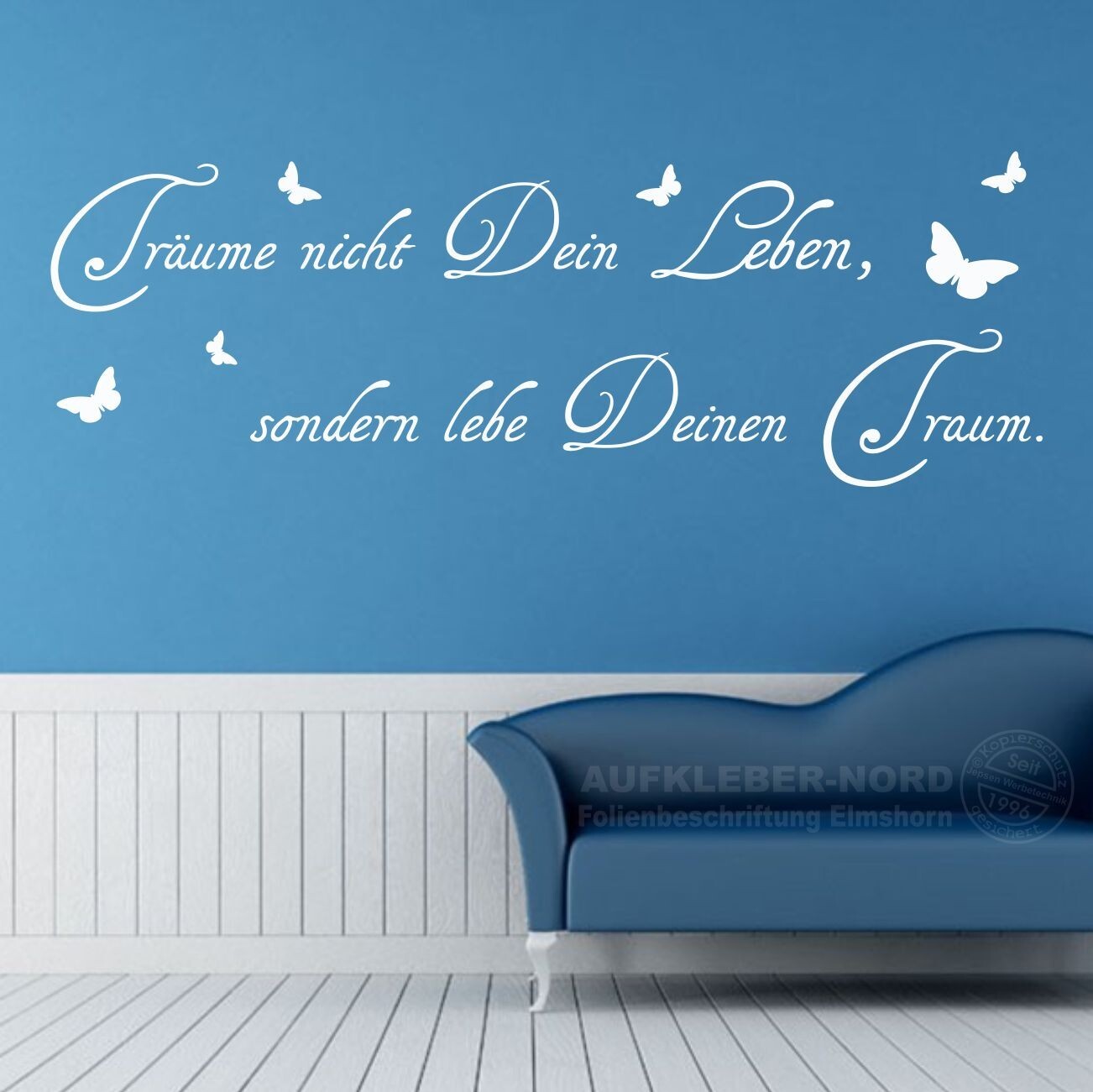 Träume nicht Dein Leben.. 200cm Wandtattoo Traum A29 Wandaufkleber Tatoo Sprüche