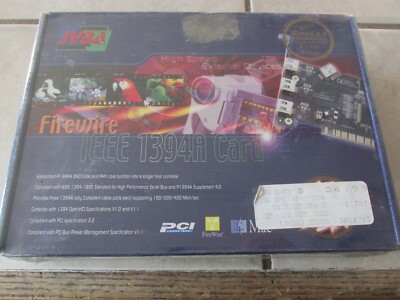 Syba Firewire IEEE 1394A Card New In Sealed Box