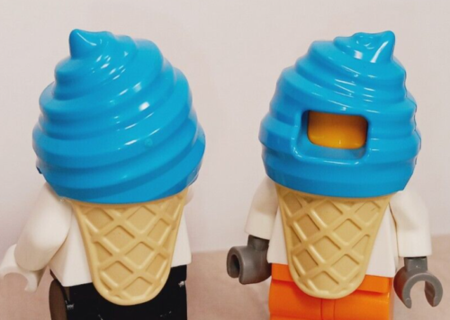 Nouveau costume LEGO gomme à bulles bleu crème glacée cône de gaufre tourbillonnant fille garçon printemps - Photo 1 sur 1