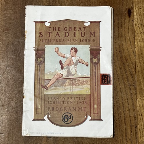 1908 Franco British Exhibition Official Programme Olympics Athletics London