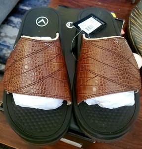 Mens Callaway Nineteen Slide CGS001BR Brown Adjustable Sandals Size MED US 10/11 | eBay