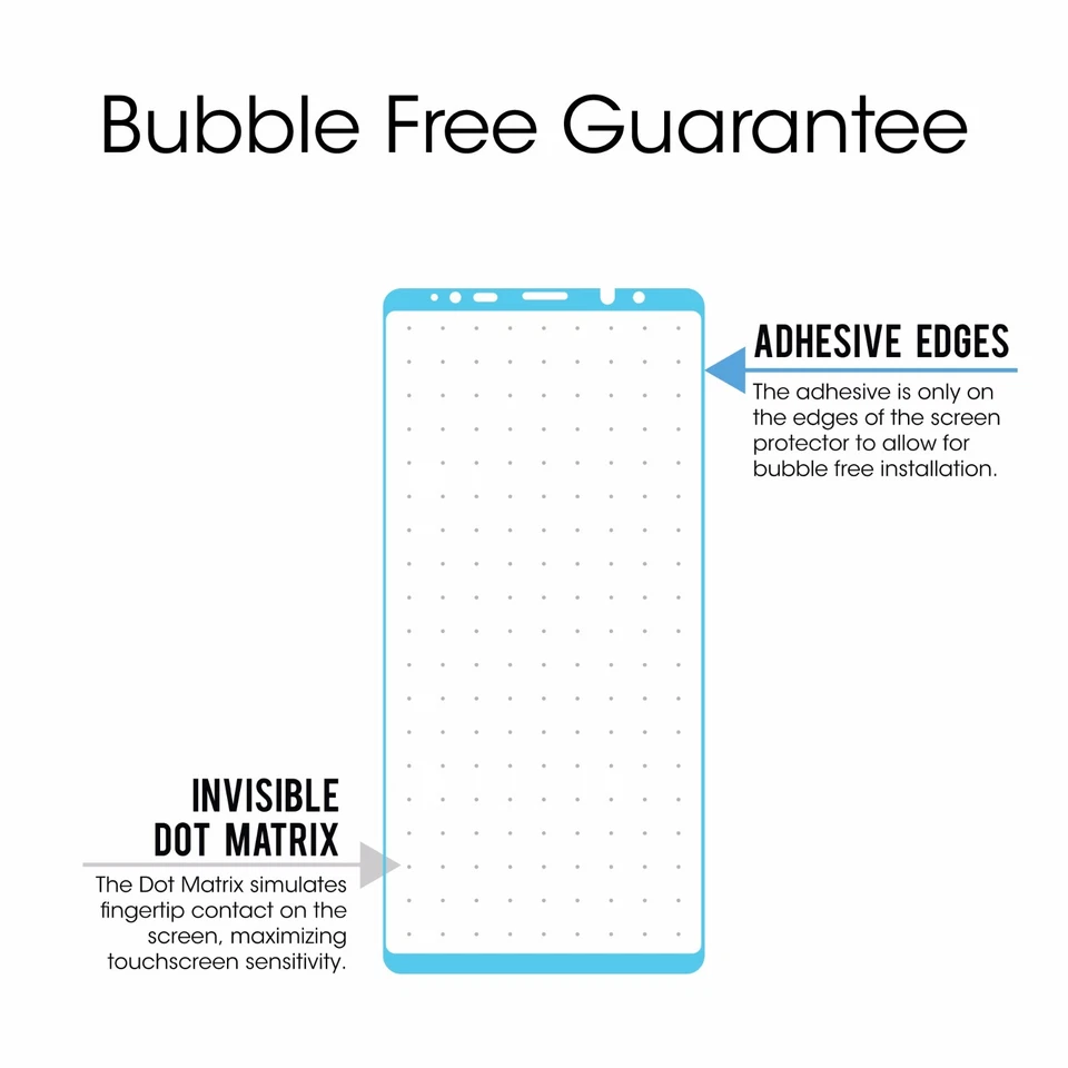 Protector de pantalla de vidrio templado cubierta completa amFilm Samsung Galaxy Note 8 (negro) Foto 3 de 4