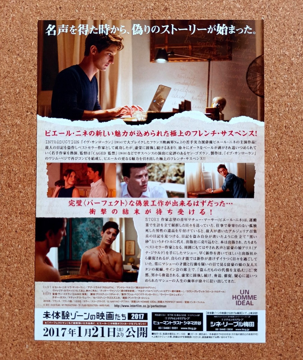 A Perfect Man Movie Flyer Chirashi Pierre Niney Mini Poster 