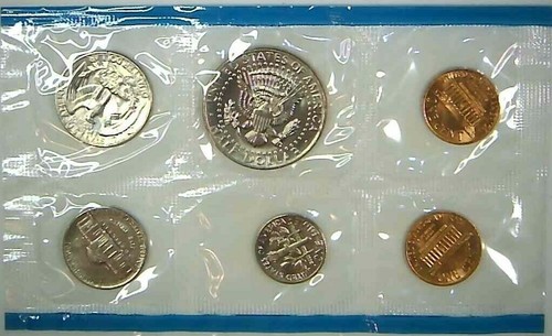 1972-P-D US Mint Set 11 Coins w/ 2 Kennedy 22hct0122 - Picture 4 of 6
