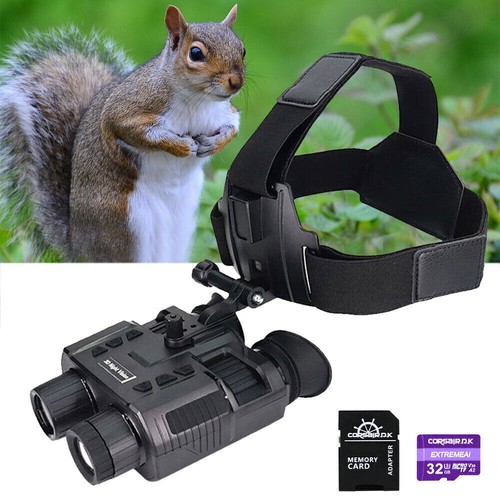 NV8000 Helmet 3D Nachtsicht Brille IR 1080P Infrarot Fernglas Kopf Halterung+32G - Bild 7 von 14