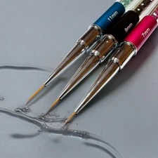 Vanfa 3pcs Synthetic Detailing Painting Gel Nail Art Design Drawing Liner Brush