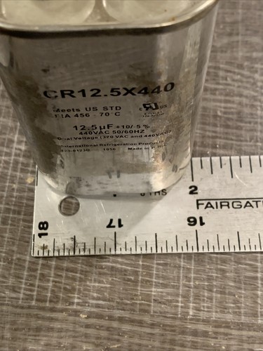 IRP Run Capacitor, Oval 12.5 uF Mfd., 440/370 Volt, CR12.5X440 - Picture 7 of 11