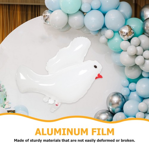 10 Pcs Peace Dove Balloon Newborn Bride Balloons White for Decor - 第 11/12 張圖片