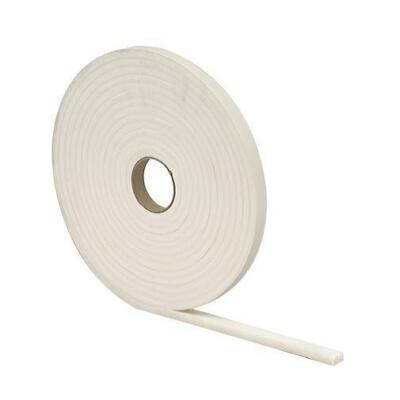 3/8''W x 3/16''H x 17' L White Foam Tape Adhesive Window Door Weather Strip Seal