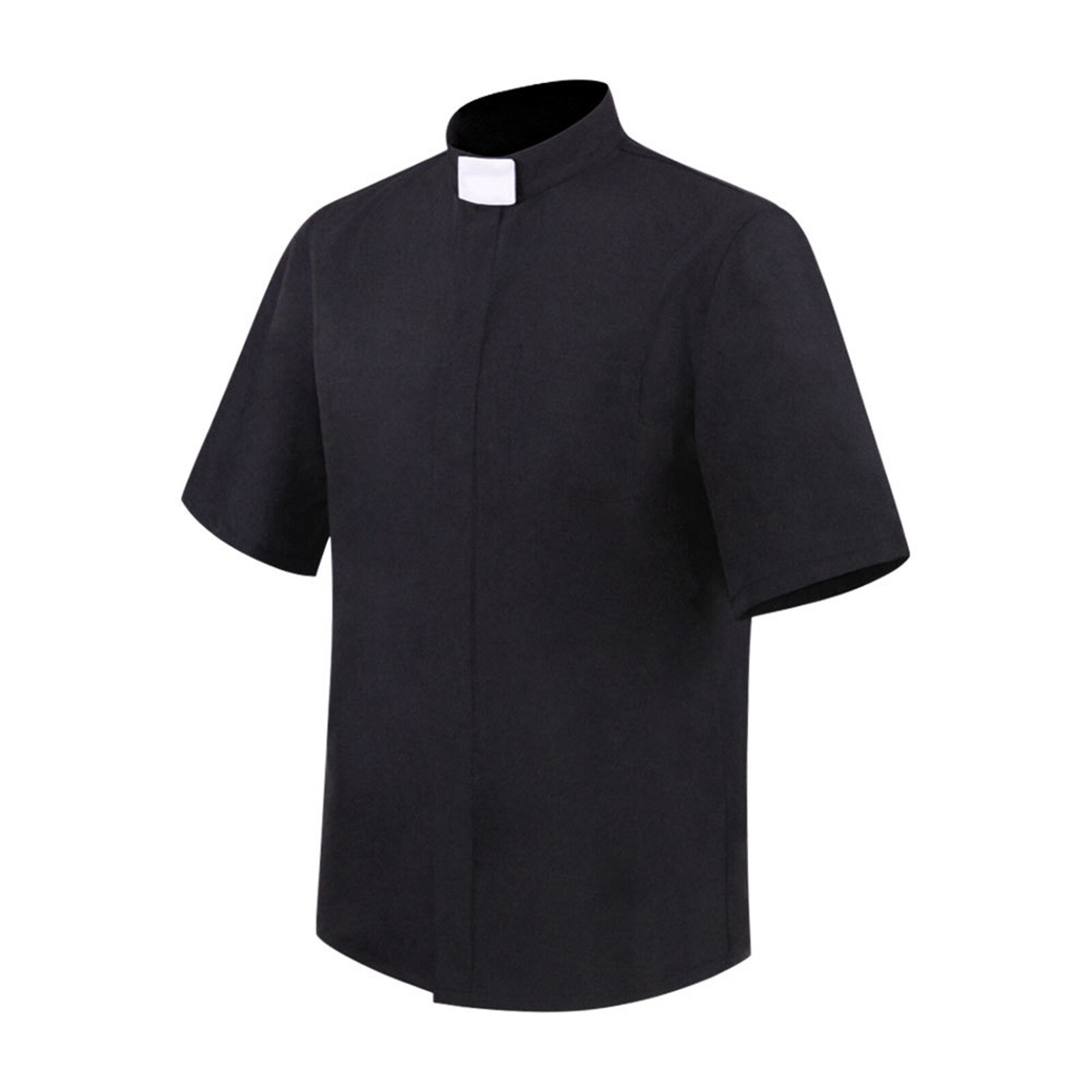 Men Clergy Shirt Preacher Minister Clerical Priest Shirt Short Sleeve ...