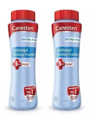 Canesten No.1 5in1 Relief Antifungal Dusting Powder for Itching 50g Pack of 2 
