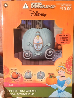 Gemmy Disney Princess Cinderella's Carriage Halloween Pumpkin