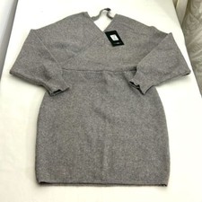 Fashion Nova Women's Large Grey Sweater Dress NWT SKU 58944