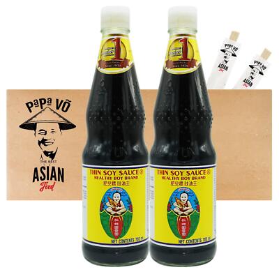 Healthy Boy Thailändische Sojasauce hell 2x700ml Soja Sauce light Soy Sauce