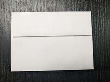 5x7 Envelopes A7 White Heavy Square Flap for Invitations- 70lb - Set of 100