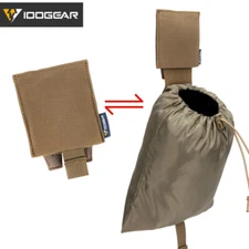 IDOGEAR Tactical Concsealed Foldable Dump Pouch MOLLE Drop Pouch Recycling Camo