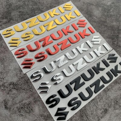 Motorcycle 3D Fuel Gas Tank Emblem Decal for Suzuki Bike Racing Badge Stickers