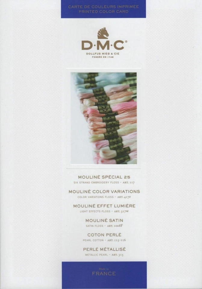 DMC Stranded Cotton Floss Shade Card (printed) - W100BR