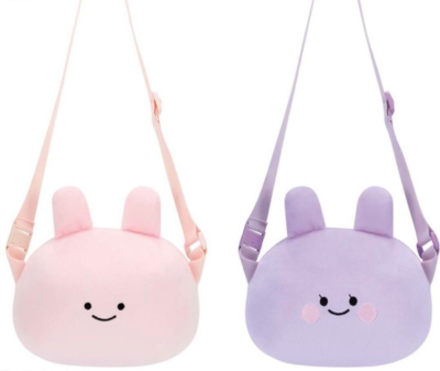 Asamimi-chan Anemimi chan Set of 2 Plush Shoulder Bag NEW JAPAN