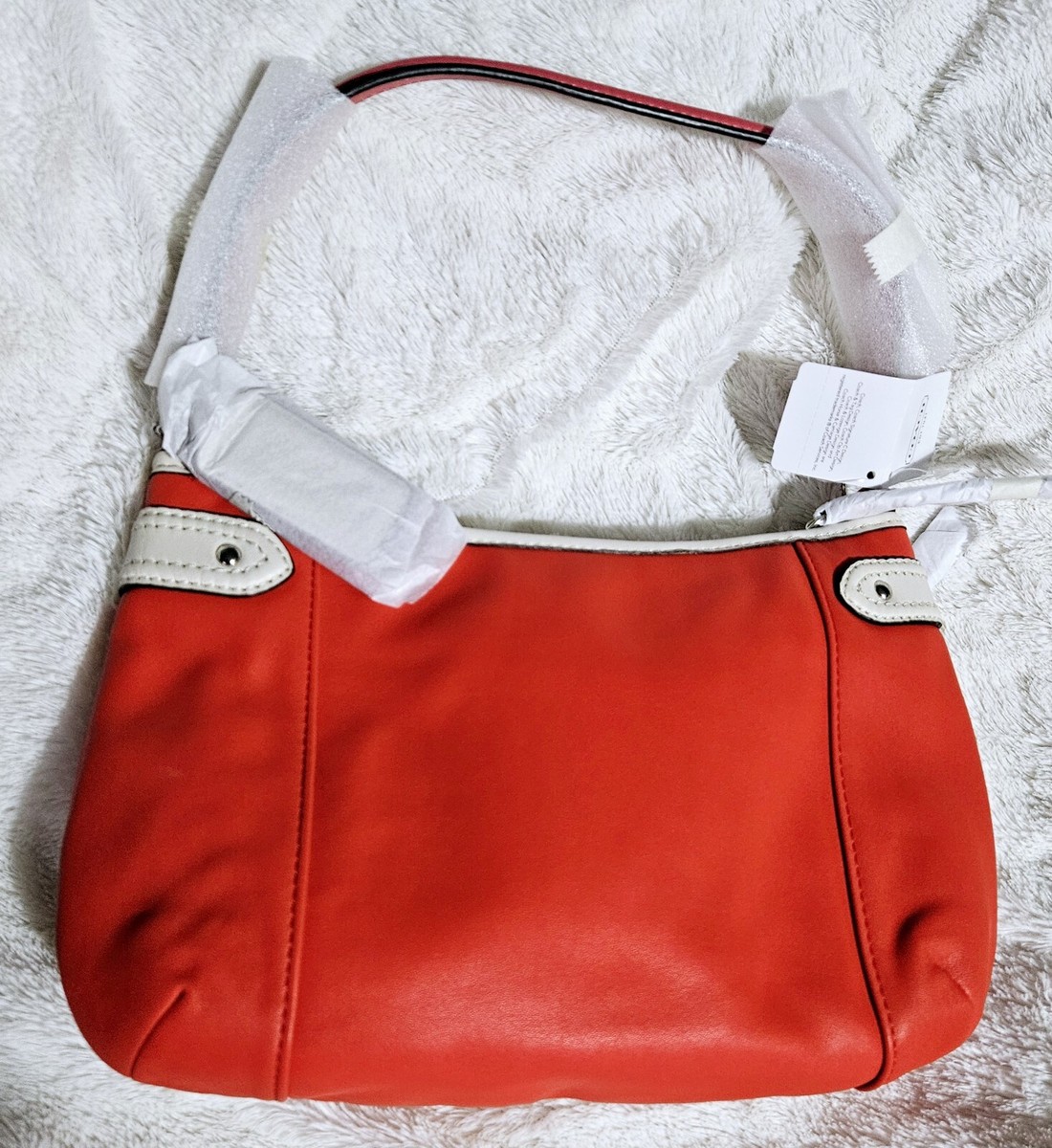 DAISY SPECTATOR LEATHER CONVERTIBLE HOBO (COACH F23903)SILVER