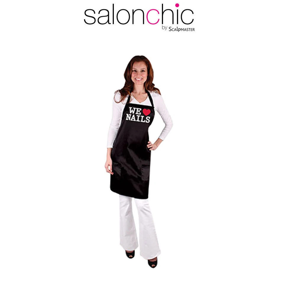 Salonchic 4075 Salon Spa Hair Cutting "We Love Nail" All-Purpose Nail Tech Apron