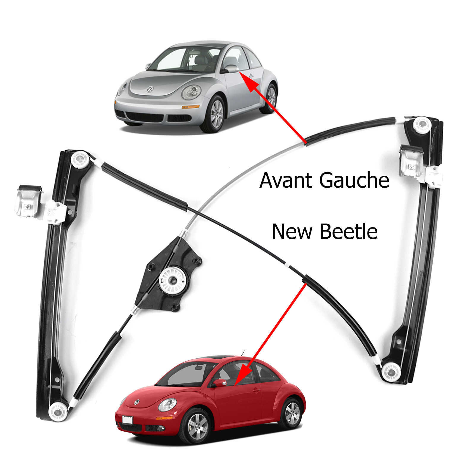 Lève-vitre bloqué sur New Beetle ? Solution électrique de remplacement avant gauche - 4