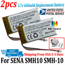 2pcs/lot 600mAh Rechargeable Battery for SENA SMH10 Motorcycle Bluetooth Headset
