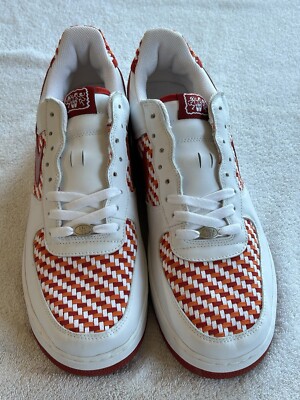 VTG Y2K Nike Air Force 1 Low‎ Premium Jamaica Pack Woven Shoes Men 13 Island Nike - Air Force 1 Premium Woven  main image 4