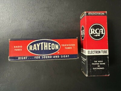 RCA & RAYTHEON ELECTRON TUBE P/N 12AW6 ( LOT OF 2 UNITS)  NS COND # 12994