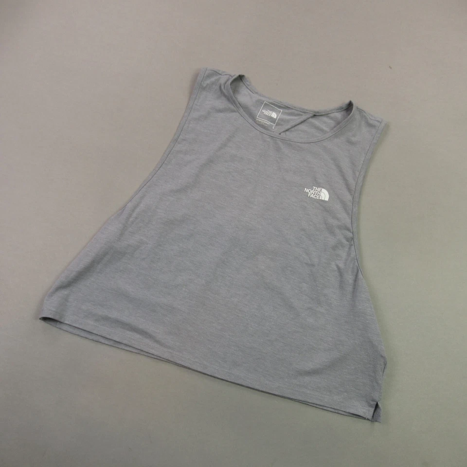 Camisa North Face Mujer Grande Sin Mangas Ligera Informal Entrenamiento Gris Foto 2 de 4