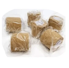 6 Rolls Self Adhesive Cohesive Vet Tape Bandage Wrap Elastic Adherent 2"x 5Yards